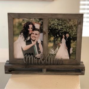NEW! Rustic Mr. & Mrs. Wood Palett Picture Frame